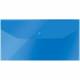 Папка-конверт на кнопке OfficeSpace, C6, 150мкм, полупрозрачная, синяя