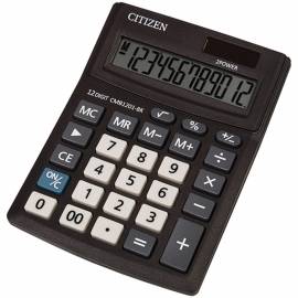 Калькулятор настольный Citizen Business Line CMB, 12 разр., двойное питание, 100*136*32мм, черный