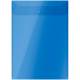 Папка-конверт на кнопке OfficeSpace, А4, вертикальная, 150мкм, полупрозрачная, синяя