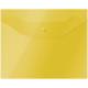Папка-конверт на кнопке OfficeSpace, А5 (190*240мм), 150мкм, полупрозрачная, желтая
