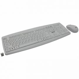 Комплект клавиатура + мышь беспроводной Smartbuy "212332AG", белый