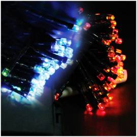 Электрогирлянда уличная светодиодная 180 ламп, многоцветный, 8 функций, на батарейках, 17,9м + 0,5м