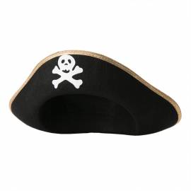 Шляпа Пирата универсальная "Веселый Роджер", черная