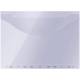 Папка-конверт с перфорацией OfficeSpace, А4, 150мкм, прозрачная