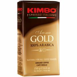 Кофе молотый Kimbo "Aroma Gold" вакуумный пакет, 250г