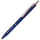 Ручка шариковая Luxor "Window" синяя, 1,0мм, корпус синий/хром, кнопочный механизм
