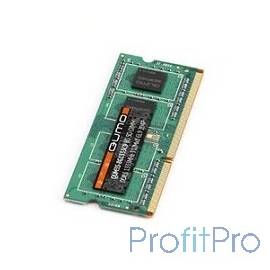 QUMO DDR3 SODIMM 4GB QUM3S-4G1333K(D)9R/C9(L) PC3-10600, 1333MHz