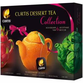 Чай Curtis "Dessert Tea Collection", 30 пакетиков, ассорти (6 вкусов), 58,5г