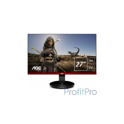 LCD AOC 27" G2790PX Black-Red с поворотом экрана TFT TN 1920x1080 1ms 144Гц 16:9 400cd 20M:1 170/160 D-Sub HDMI(v1.4)x2 Display