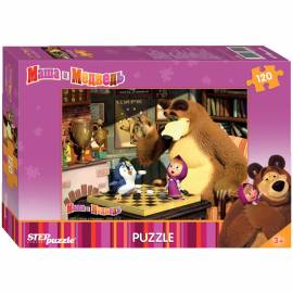 Пазл 120 эл. Step Puzzle "Маша и Медведь", картонная коробка