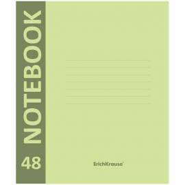 Тетрадь 48л., А5+, клетка Erich Krause "Neon", зеленая пластиковая обложка