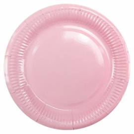Тарелки бумажные ламинированные ПатиБум "Pink", 18см, 6шт., еврподвес