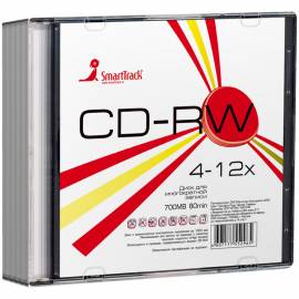 Диск CD-RW 700Mb Smart Track 4-12x Slim Sl-5
