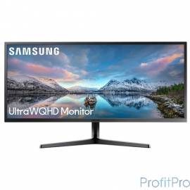 LCD Samsung 34" S34J550WQI Dark Blue Gray/черный VA LED 3440x1440 21:9 4ms 300cd 178гр/178гр HDMIx2 DisplayPort AudioOut