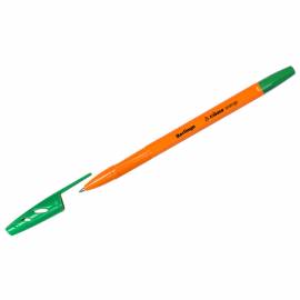 Ручка шариковая Berlingo "Tribase Orange", зеленая, 0,7мм