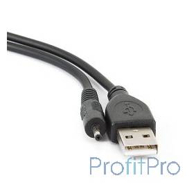 Gembird/Cablexpert CC-USB-AMP25-0.7M Кабель USB 2.0 Pro , AM/DC 2,5мм 5V 2A (для планшетов Android), 0.7м, экран, черный, паке