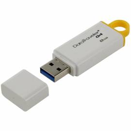 Память Kingston "DTIG4" 8GB, USB 3.0 Flash Drive, белый