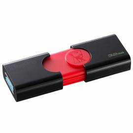 Память Kingston "DT106" 32GB, USB 3.1 Flash Drive, красный, черный