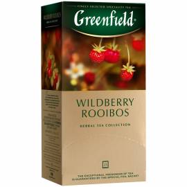 Чай Greenfield "Wildberry Rooibos", 25 фольг. пакетиков по 1,5г