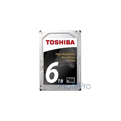 6TB Toshiba N300 (HDWN160UZSVA) SATA 6.0Gb/s, 7200 rpm, 128Mb buffer, 3.5" для NAS