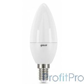 GAUSS 103101207 Светодиодная лампа LED Свеча E14 6.5W 550lm 4100К 1/10/50 