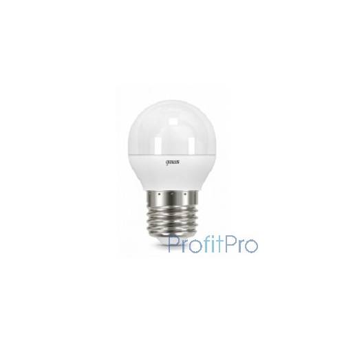 GAUSS 105102107 Светодиодная лампа LED Шар E27 6.5W 520lm 3000K 1/10/50 