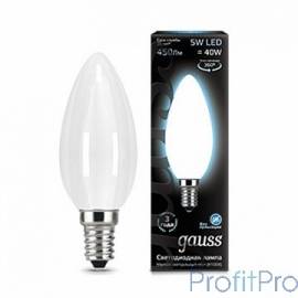 GAUSS 103201205 Светодиодная лампа LED Filament Свеча OPAL E14 5W 450lm 4100К 1/10/50 