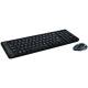 Комплект клавиатура + мышь беспроводной Logitech Combo MK220, черный