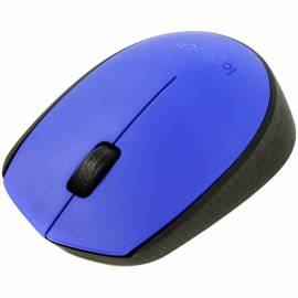 Мышь беспроводная Logitech M171, синий, черный, 2btn+Roll