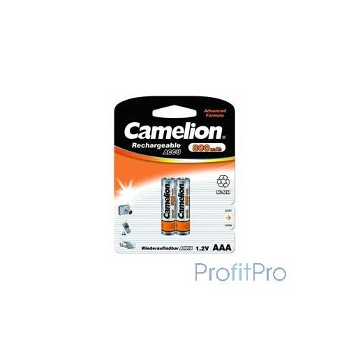 Camelion AAA- 800mAh Ni-Mh BL-2 (NH-AAA800BP2, аккумулятор,1.2В)
