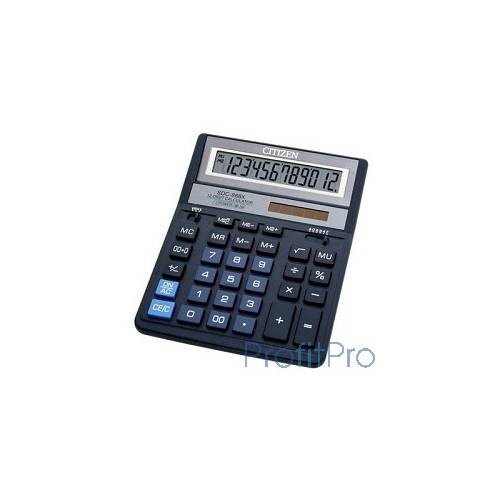 Калькулятор настольный Citizen SDC-888XBL 12 разрядов, две памяти, 205х159х27мм, синий