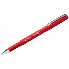 Ручка гелевая Berlingo "Silk touch", красная, 0,5мм, грип