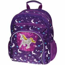 Рюкзак детский Berlingo "Cosmo Unicorn" 34,5*26*14см, 2 отделения, 4 кармана, уплотненная спинка