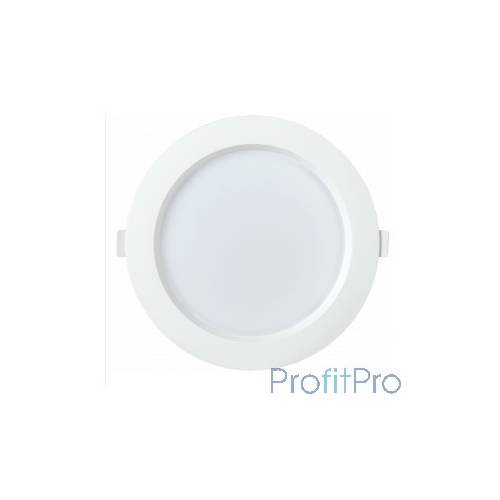 Iek LDVO0-1703-18-6500-K01 Светильник LED ДВО 1703 белый круг 18Вт 6500K IP40 пластик. корпус, диам 192 мм