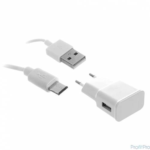 СЗУ Continent 2A/1*USB белый , ZN20-191WT