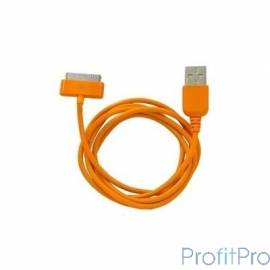 Дата-кабель Smartbuy USB - 30-pin для Apple, цветные, длина 1,2 м, оранжевый (iK-412c orange)/500