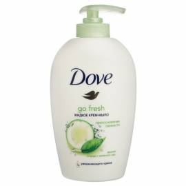 Мыло-крем жидкое Dove "Прикосновение свежести", с дозаотором, 250мл