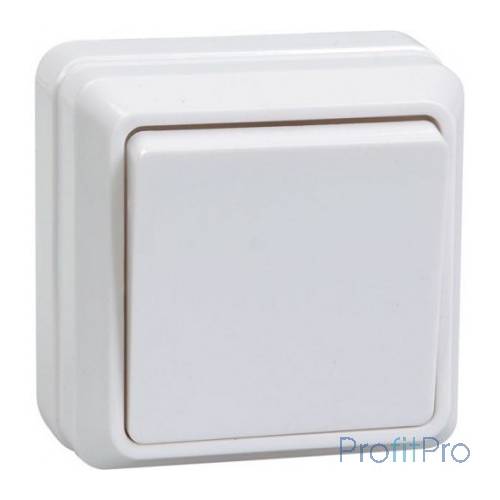 Iek EVO13-K01-10-DC ВСк20-1-0-ОБ Выключатель 1кл кноп. 10А ОКТАВА (белый)