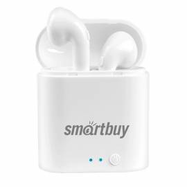 Наушники с микрофоном беспроводные Smartbuy i7 MINI, Bluetooth, белый