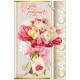 Открытка Русский дизайн "С Днем Рождения!", тюльпаны и розы, А5