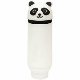 Пенал мягкий 200*55*50 Berlingo "Panda", силикон, белый