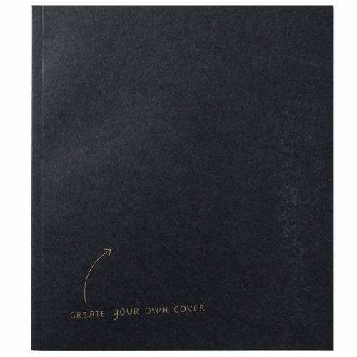 Блокнот для эск. и зарис. 26л. 170*195мм "Your cover", 120г/м2, сшивка, черная бумага