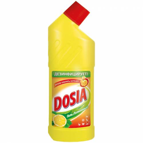 Чистящее средство для сантехники Dosia "Lemon", 750мл