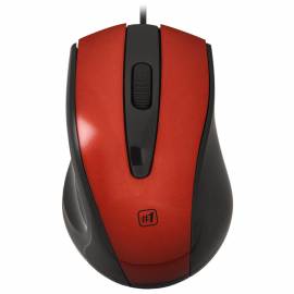 Мышь Defender MM-920, USB, красный, черный, 2btn+Roll