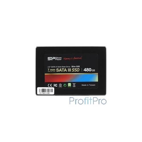 Silicon Power SSD 480Gb S55 SP480GBSS3S55S25 SATA3.0, 7mm