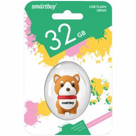 Память Smart Buy "Wild series" Собачка Акита 32GB USB 2.0 Flash Drive