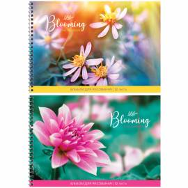 Альбом для рисования 32л., А4, на гребне ArtSpace "Цветы. The blooming garden"