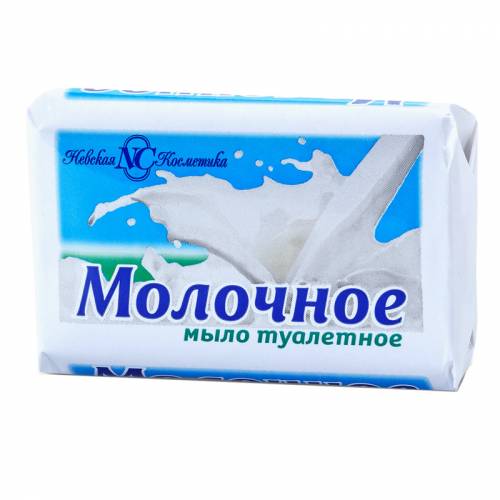 Мыло туалетное Невская Косметика "Молочное", бумажная обертка, 90г