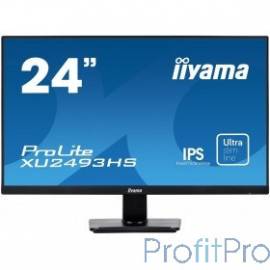 IIYAMA 23.8" XU2493HS-B1 черный IPS LED 1920x1080@60Hz 4ms 16:9 250cd 1000:1 178/178 D-Sub HDMI DisplayPort AudioOut 2Wx2