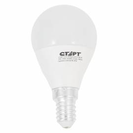 Лампа светодиодная Старт LED, серия "ЭКО" 7W30, тип G "шар", Е14, 2700К, теплый свет, 15000ч